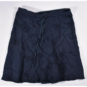 Max Studio Size Medium Women’s Navy Blue Skirt Drawstring